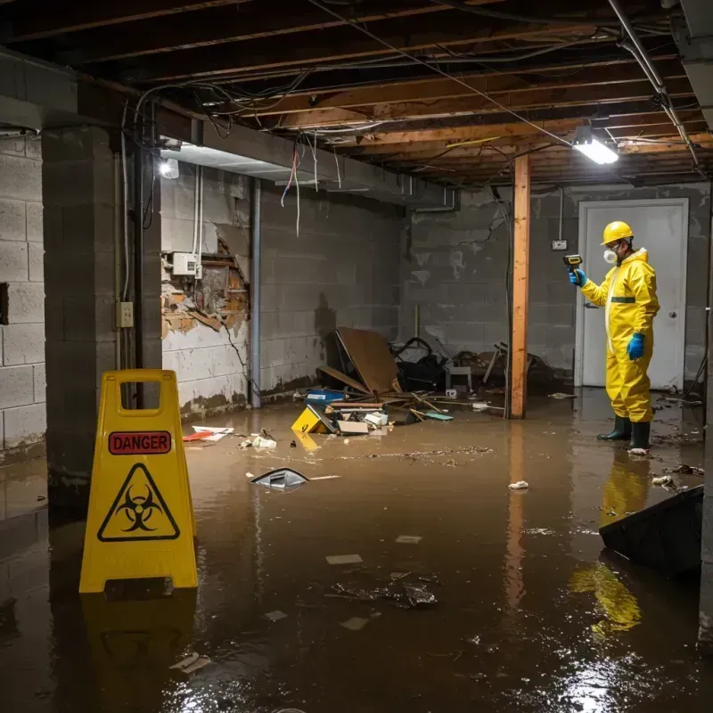 Flooded Basement Electrical Hazard in Deer Park, NY Property